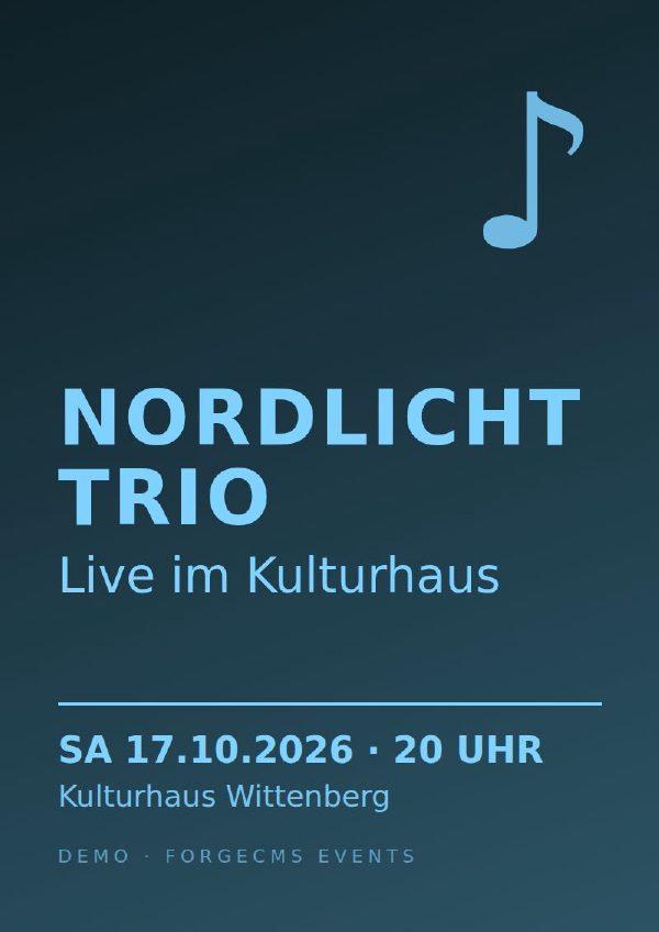 Nordlicht Trio — live at the Kulturhaus