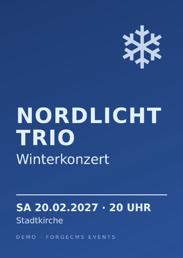 Nordlicht Trio — winter concert